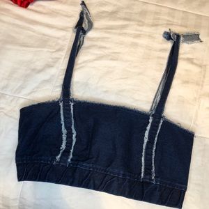 Zara mini denim crop